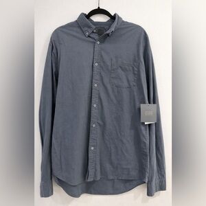 14th & Union Slate Blue Casual Button-Down Shirt